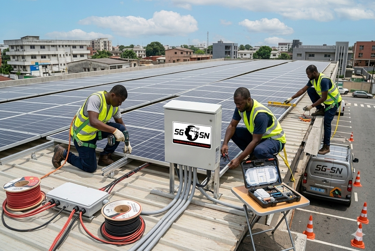 Installation panneaux solaires